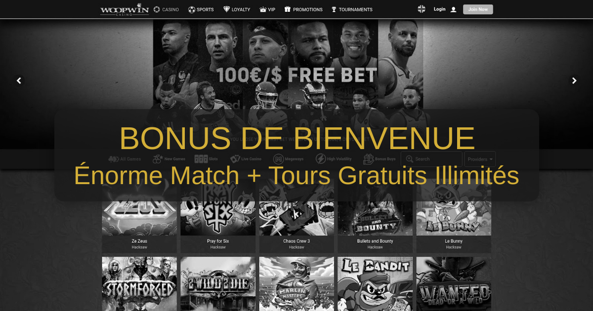 WoopWin Casino welcome bonus