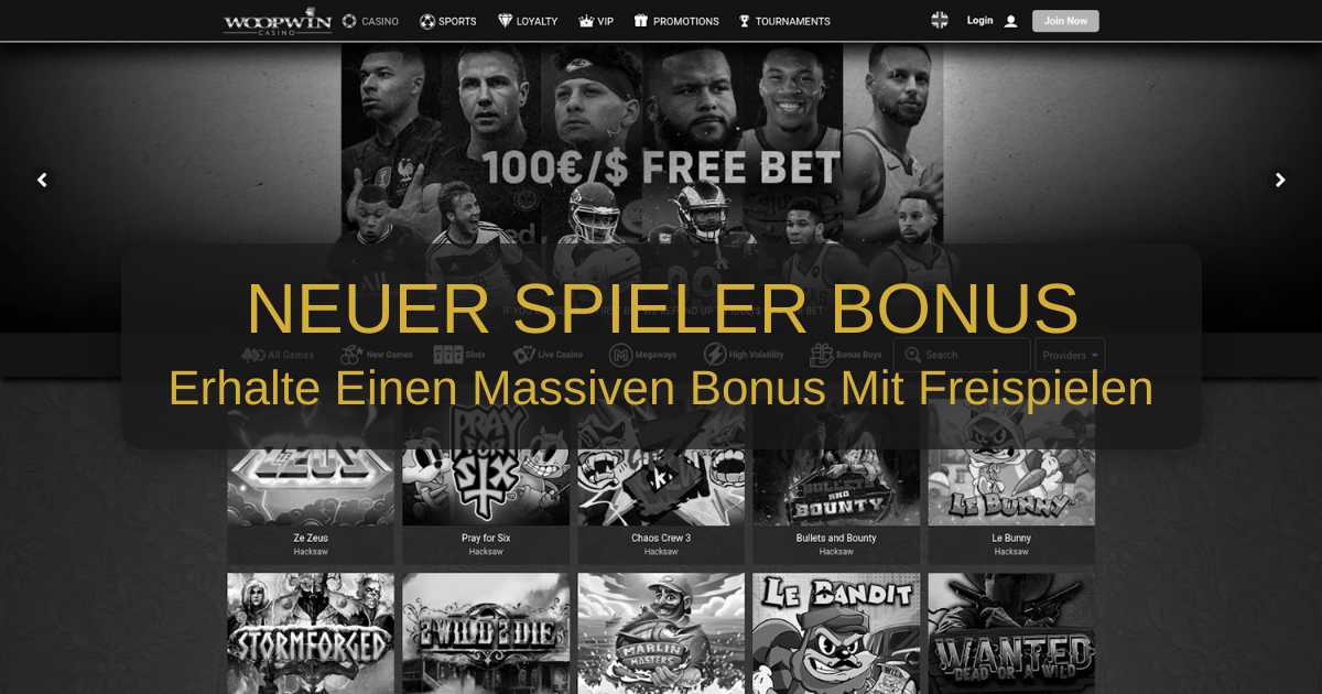 WoopWin Casino welcome bonus