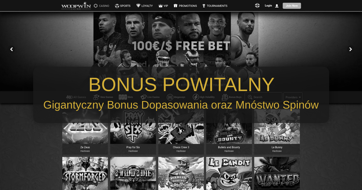 WoopWin Casino welcome bonus