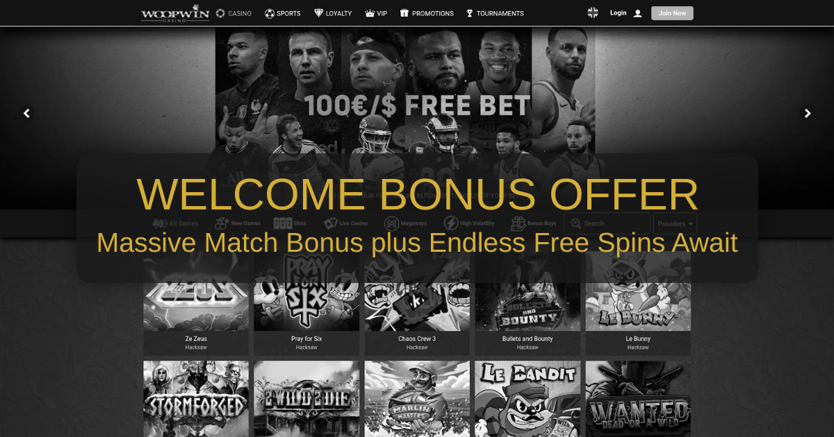 WoopWin Casino welcome bonus